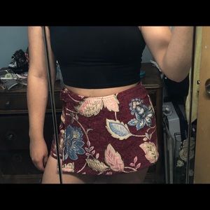 XS forever 21 flowered skort